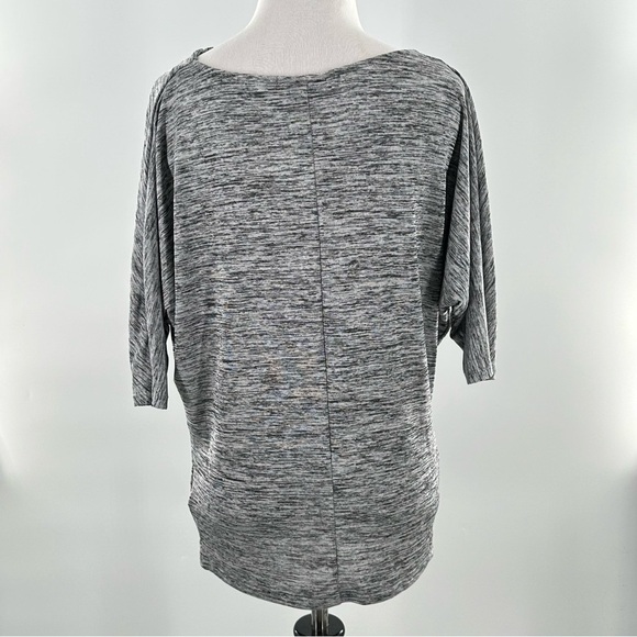 APT.9 womens top size XS heathered gray 3/4 sleeve cowl neck - Picture 6 of 12